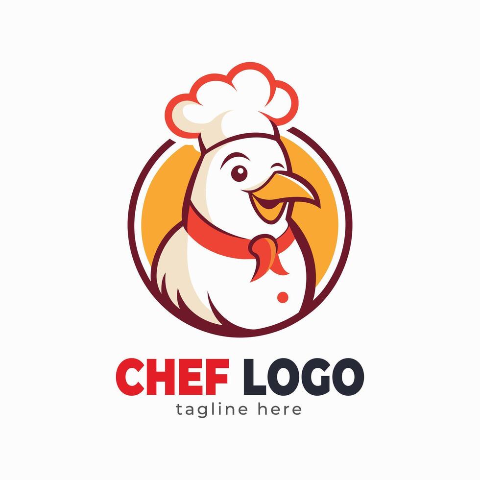chef hat logo and icon vectorr design template vector