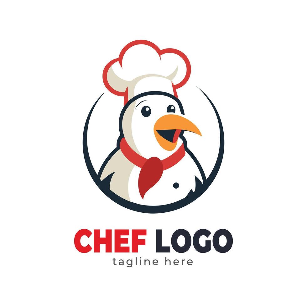 chef hat logo and icon vectorr design template vector