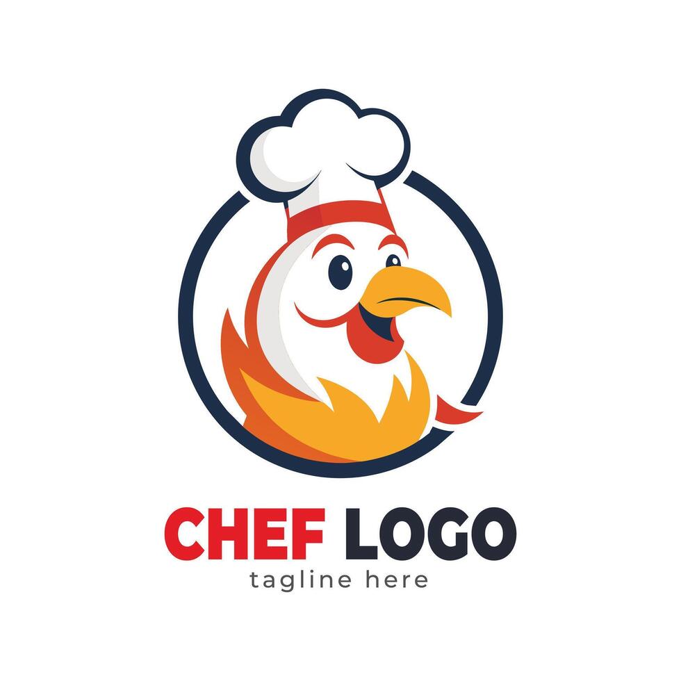 chef hat logo and icon vectorr design template vector