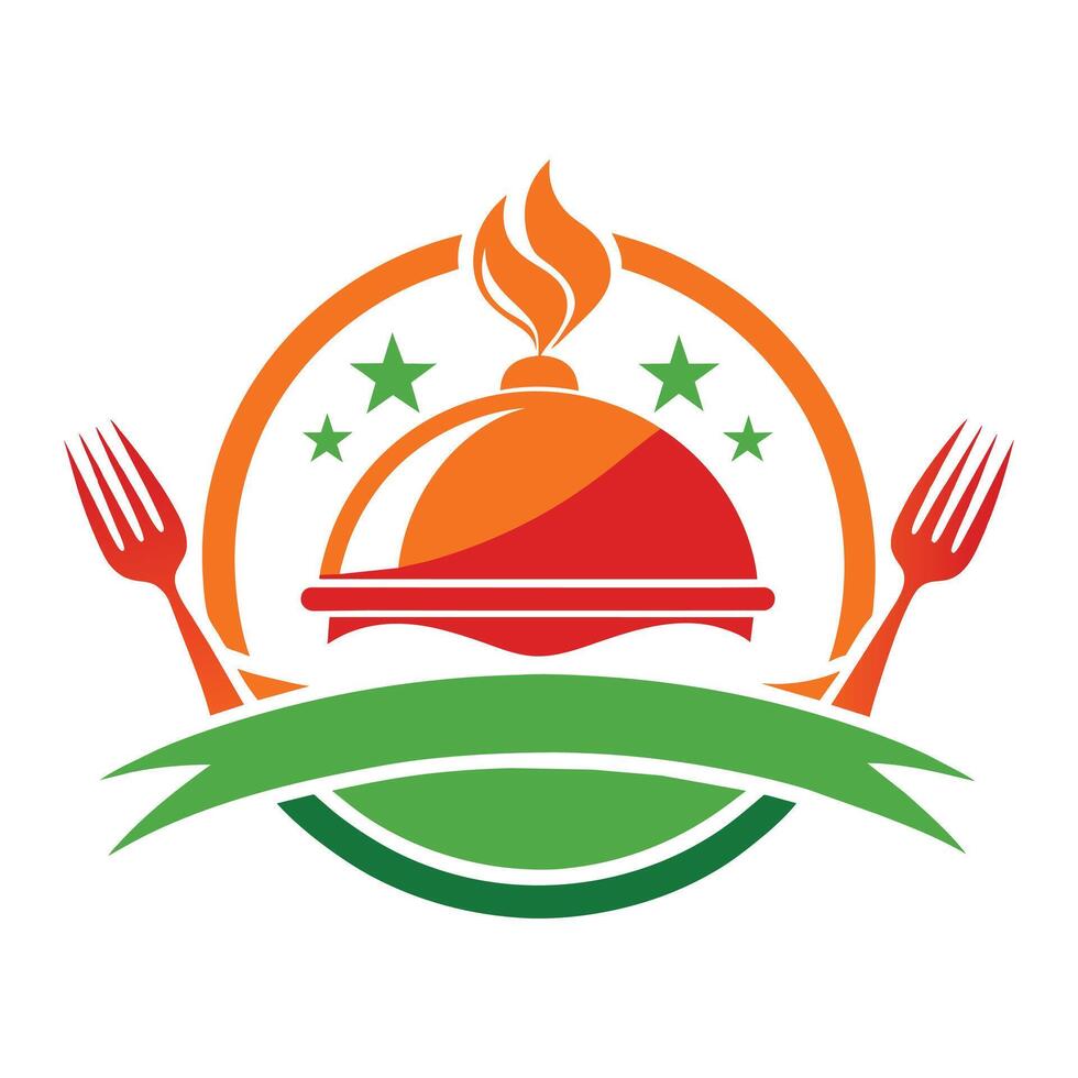 restaurante empresa logo vector