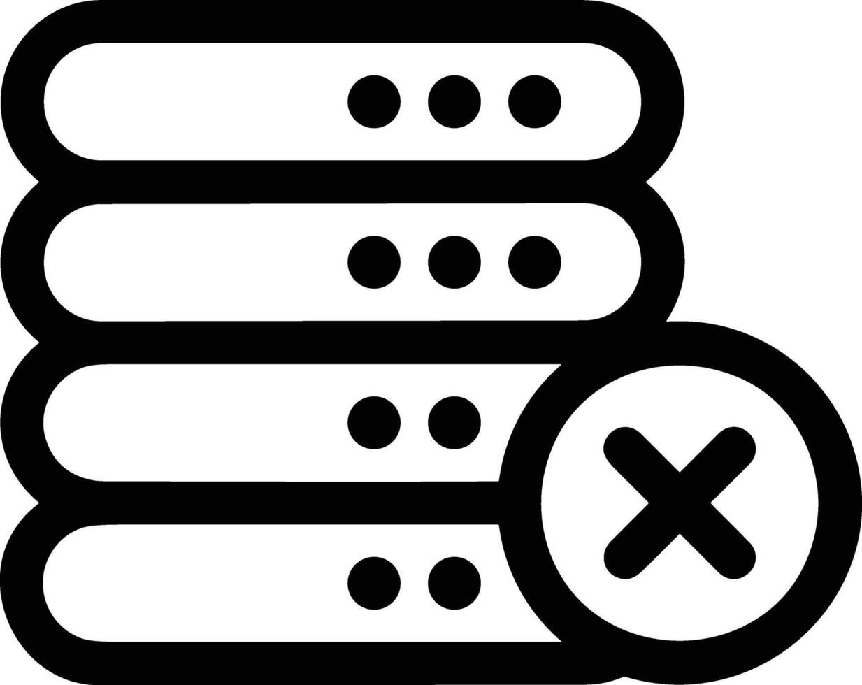 Storage data icon symbol image for database illustration vector
