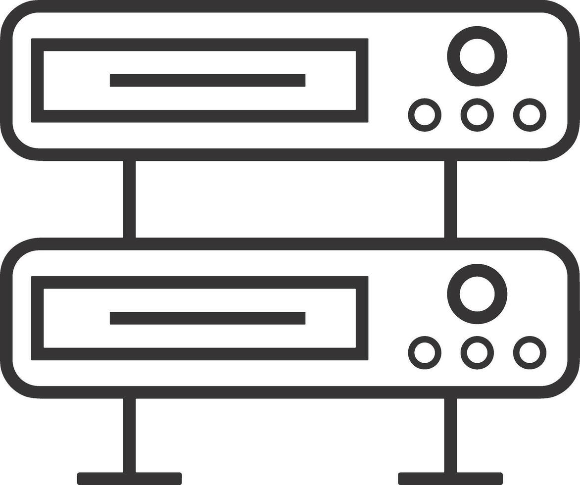 Storage data icon symbol image for database illustration vector