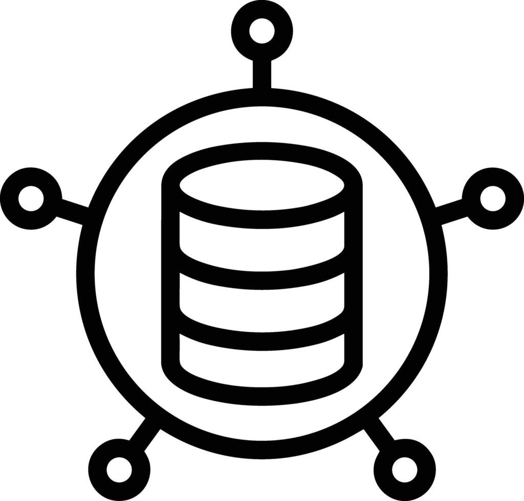 Storage data icon symbol image for database illustration vector