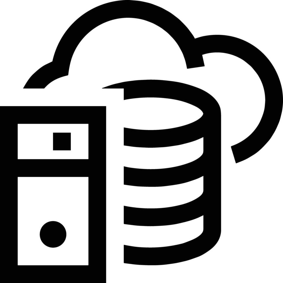 Storage data icon symbol image for database illustration vector