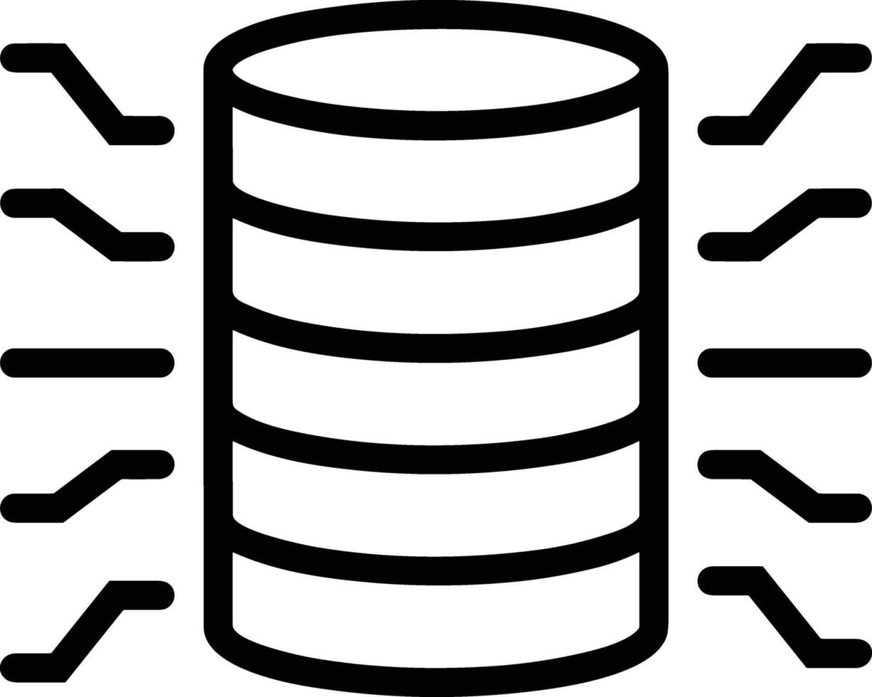 Storage data icon symbol image for database illustration vector