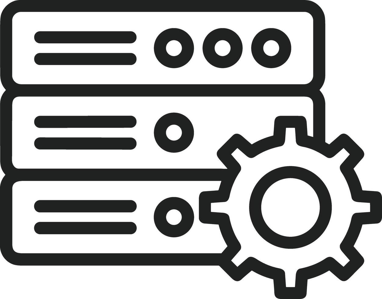 Storage data icon symbol image for database illustration vector