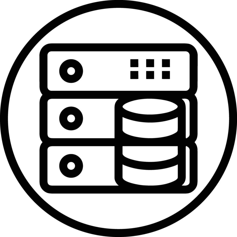 Storage data icon symbol image for database illustration vector