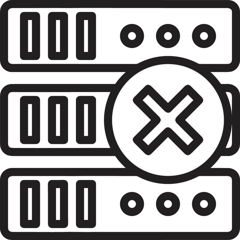 Storage data icon symbol image for database illustration vector