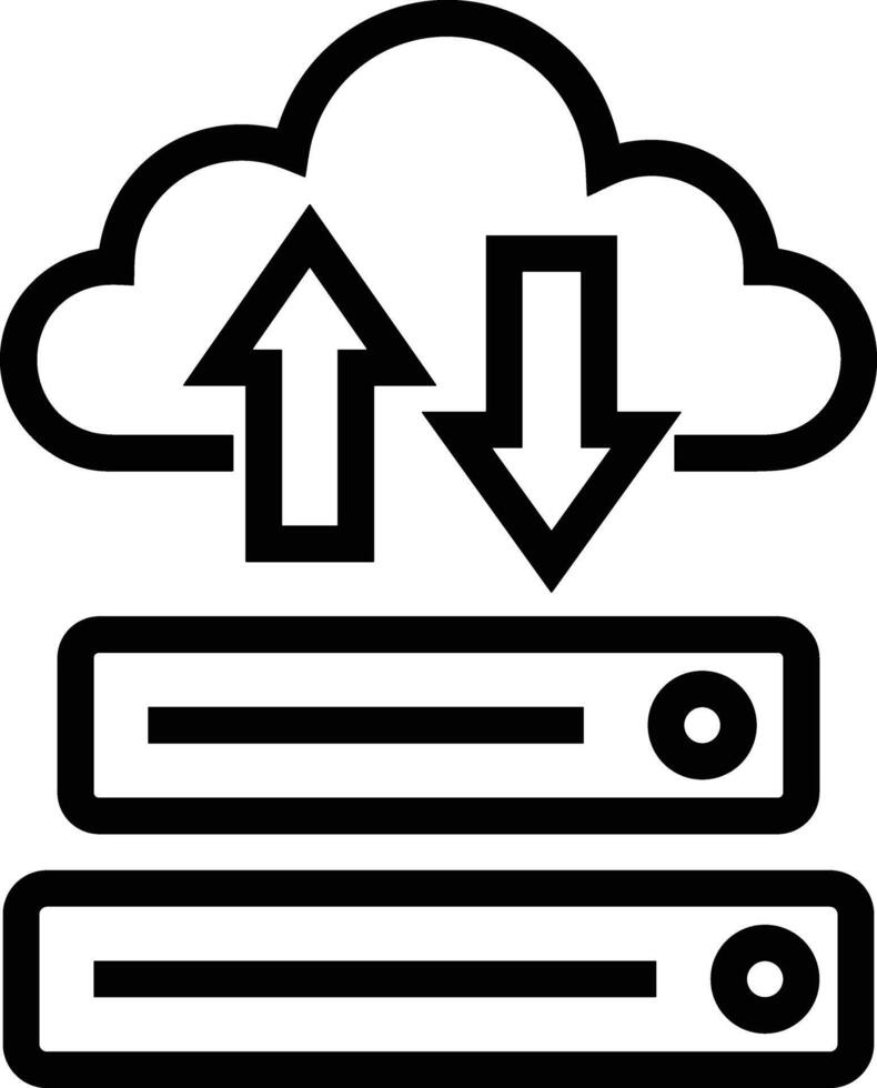 Storage data icon symbol image for database illustration vector