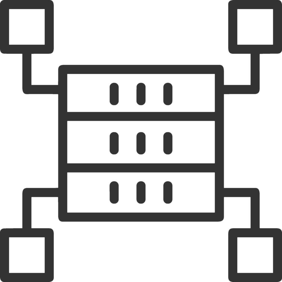 Storage data icon symbol image for database illustration vector