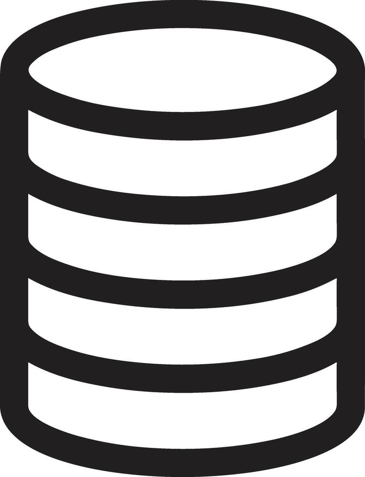 Storage data icon symbol image for database illustration vector
