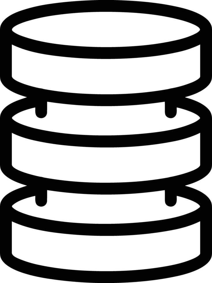 Storage data icon symbol image for database illustration vector
