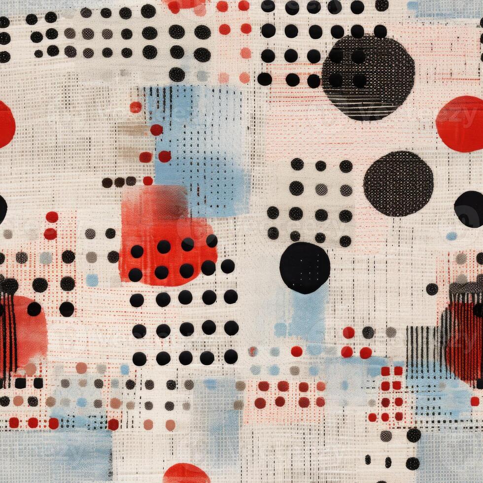 knit wool dotted pattern textile fabric, ai photo
