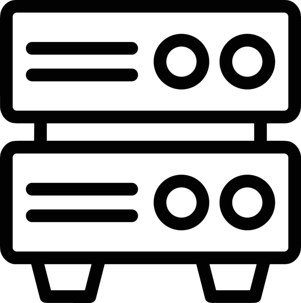 Storage data icon symbol image for database illustration vector