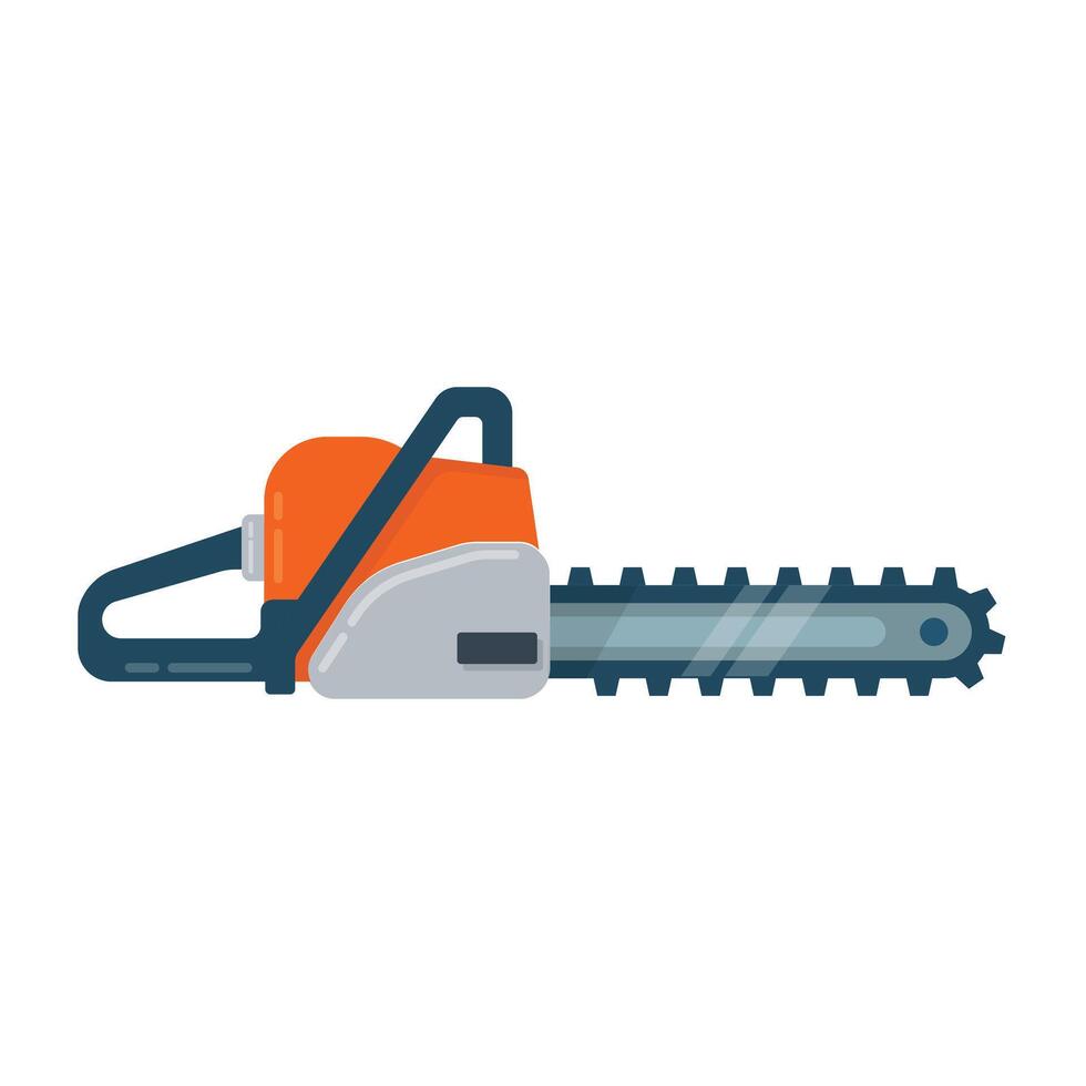 Illustration of chinsaw cute cartoon style icon vector