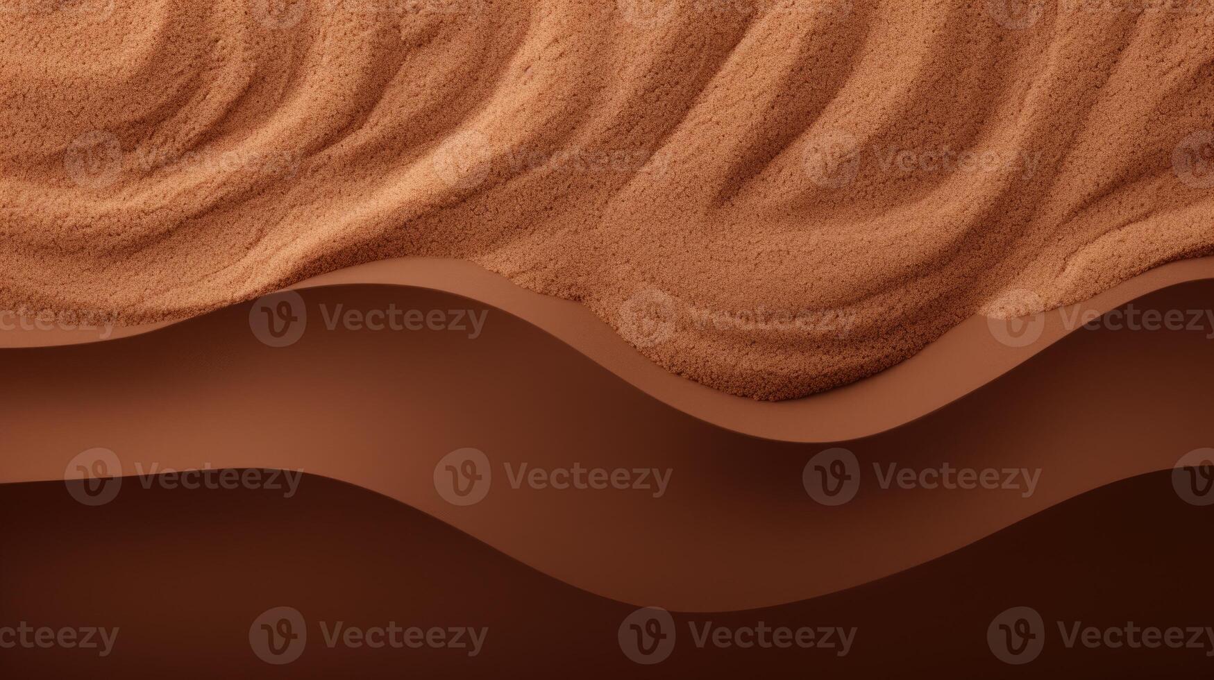 abstract brown wave background coffee concept, ai photo