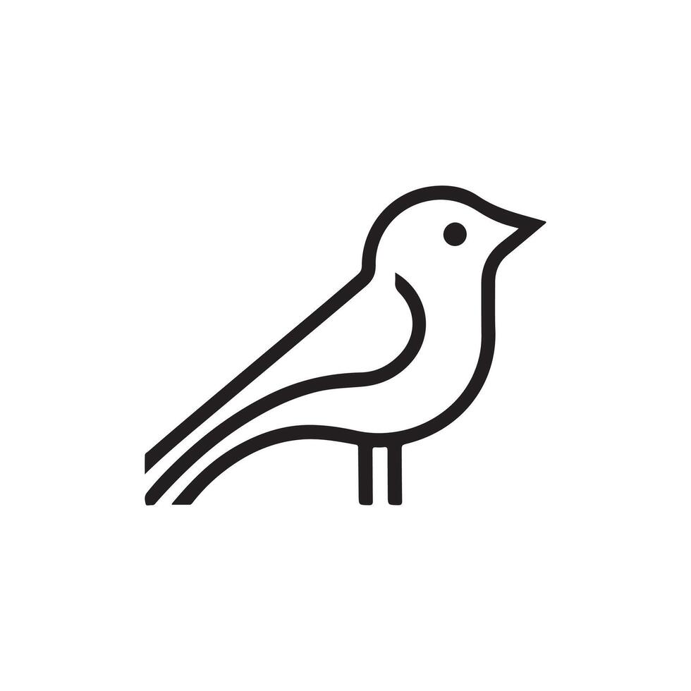 c bird logo, icon, silhouette design black and white color vector