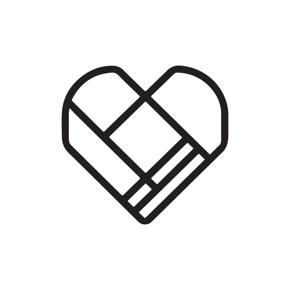 c a heart logo vector