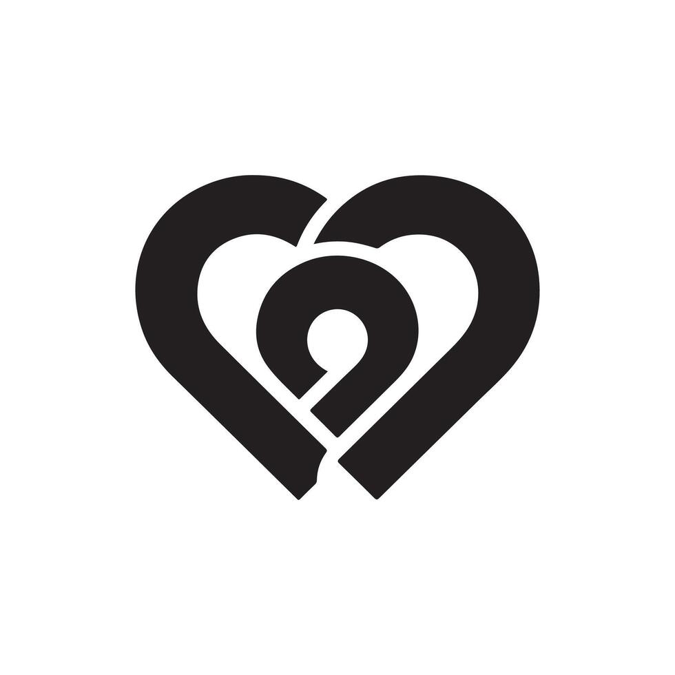c a heart logo vector