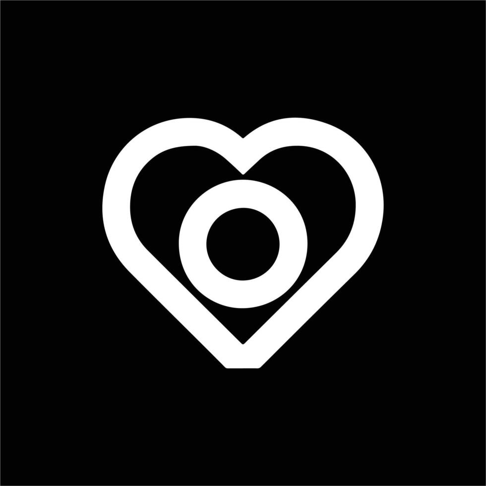 c a heart logo vector