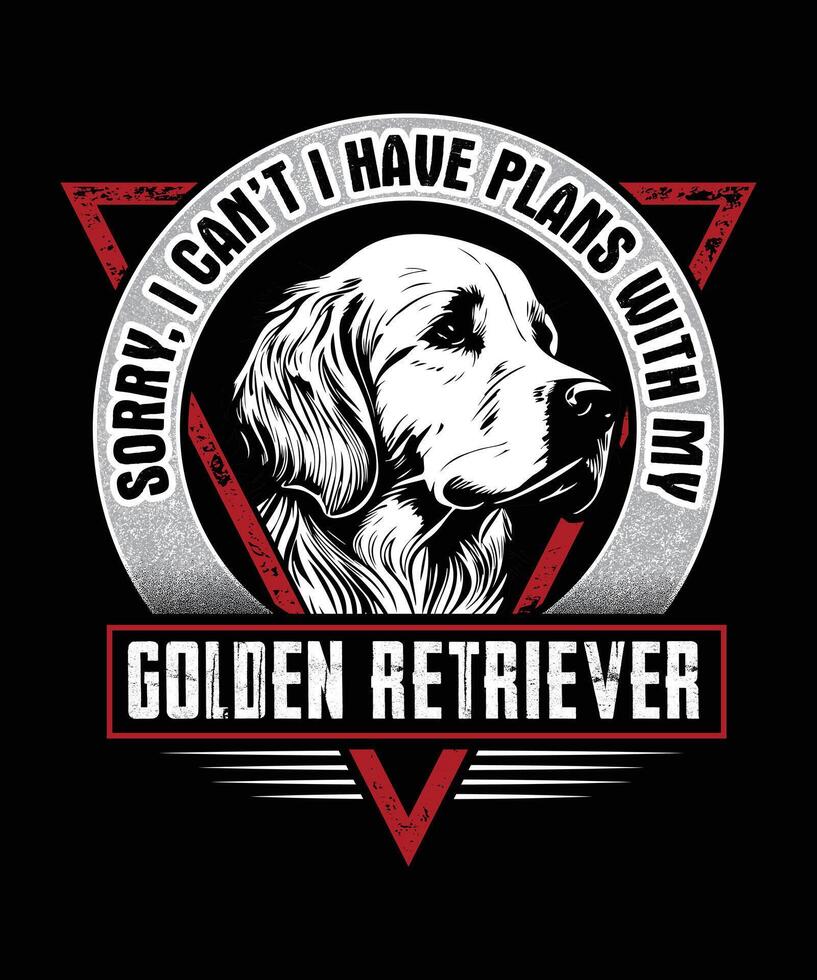 Sorry i can't, I have plans with my Golden Retriever t-shirt design, Funny Golden Retriever Dog t-shirt design vector