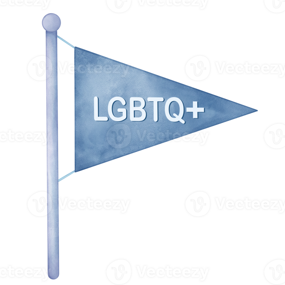 Illustration of a Pride flag, Pride Month clipart png