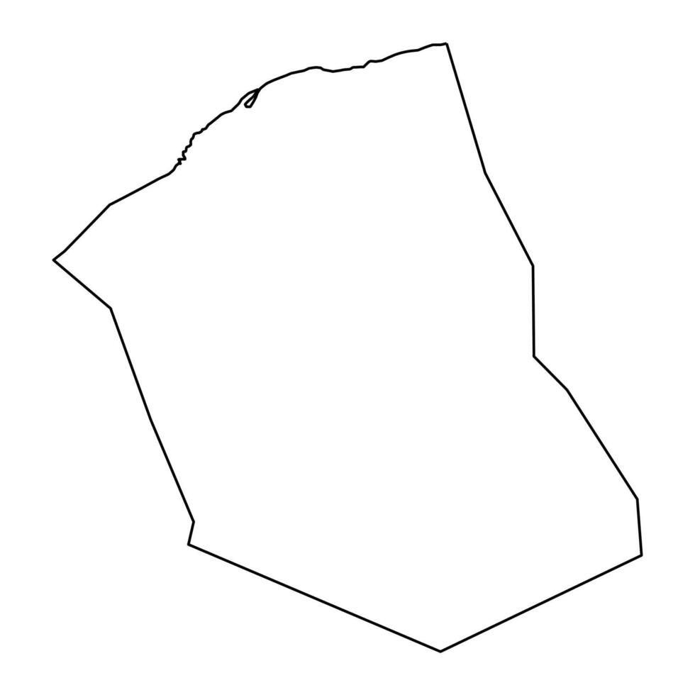 Hikutavake village map, administrative division of Niue. illustration. vector
