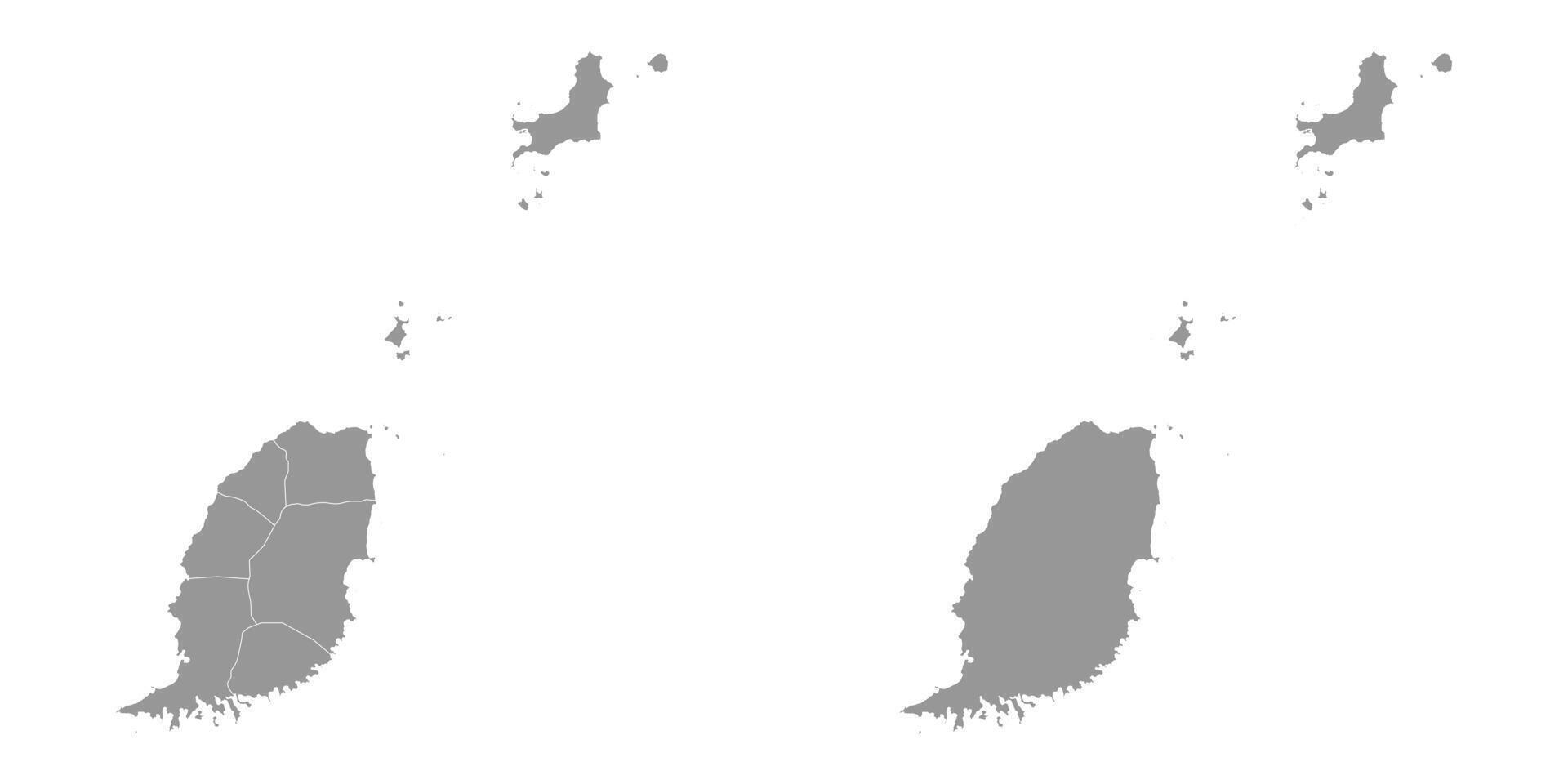 Grenada map with administrative divisions. illustration. vector