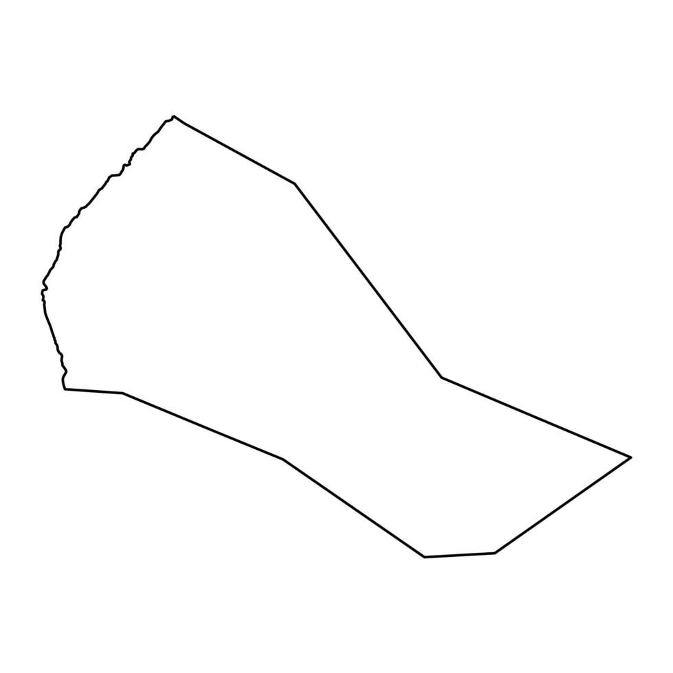 Makefu village map, administrative division of Niue. illustration. vector