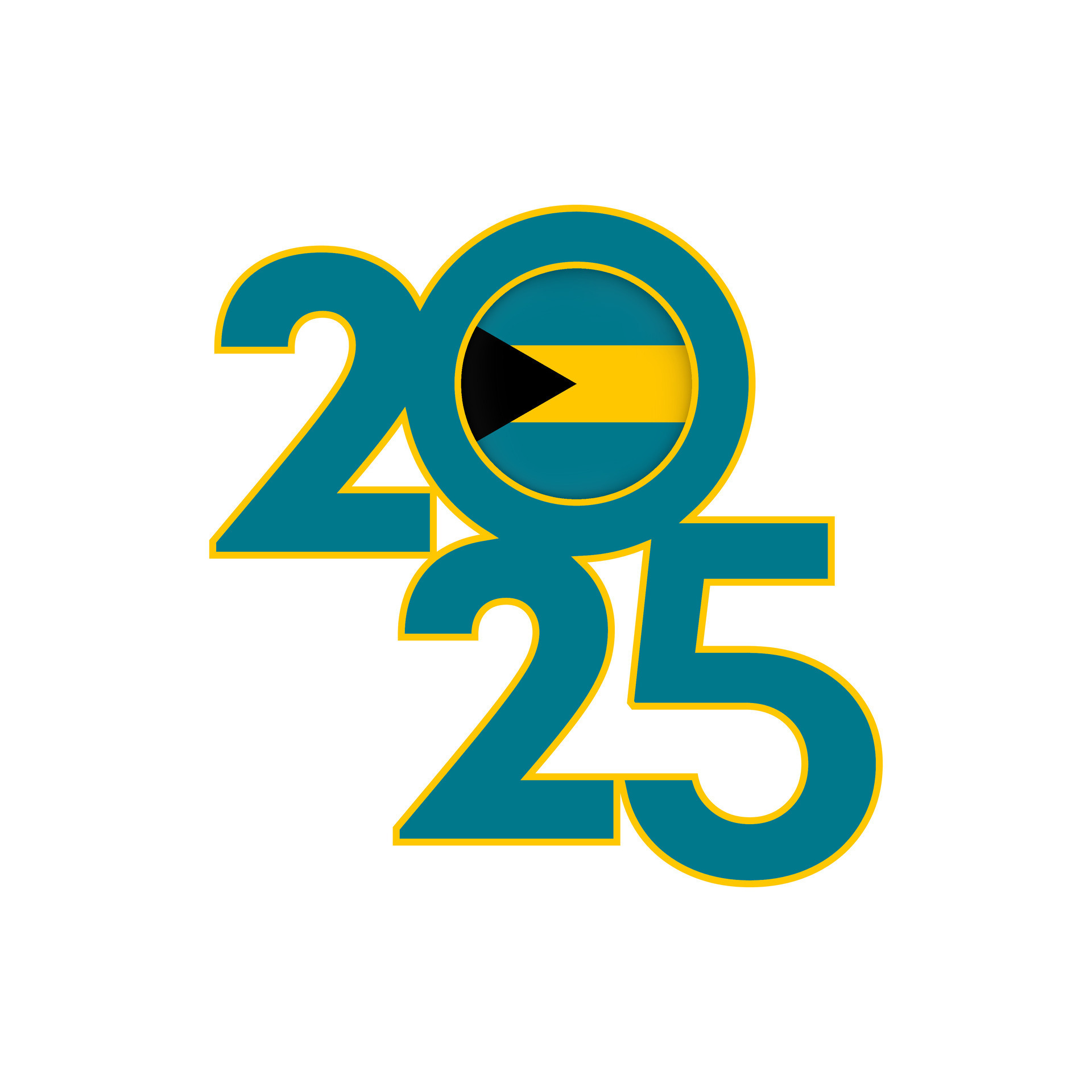 2025 Bandera Con Bahamas Bandera Adentro Ilustraci N 45367790 Vector 2025 Banner With Bahamas Flag Inside Illustration Vector