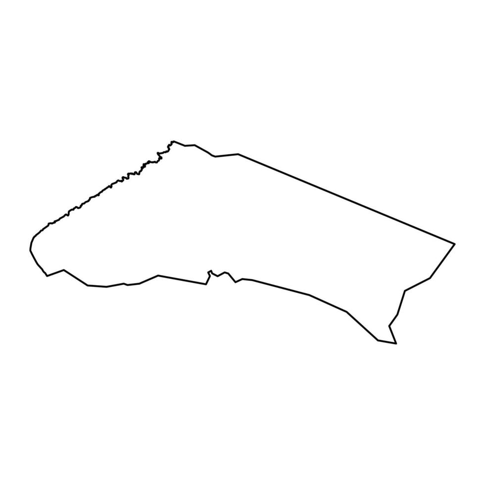 Alofi South village map, administrative division of Niue. illustration. vector