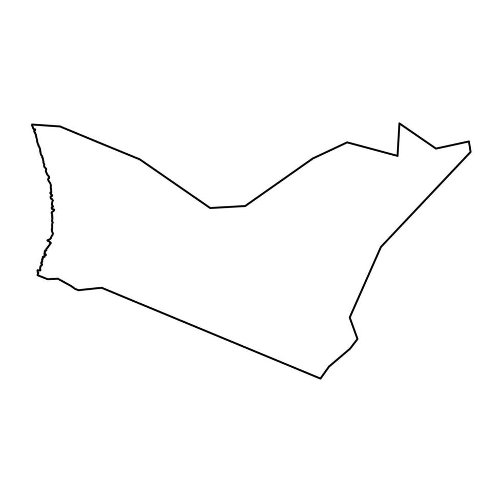 Alofi North village map, administrative division of Niue. illustration. vector