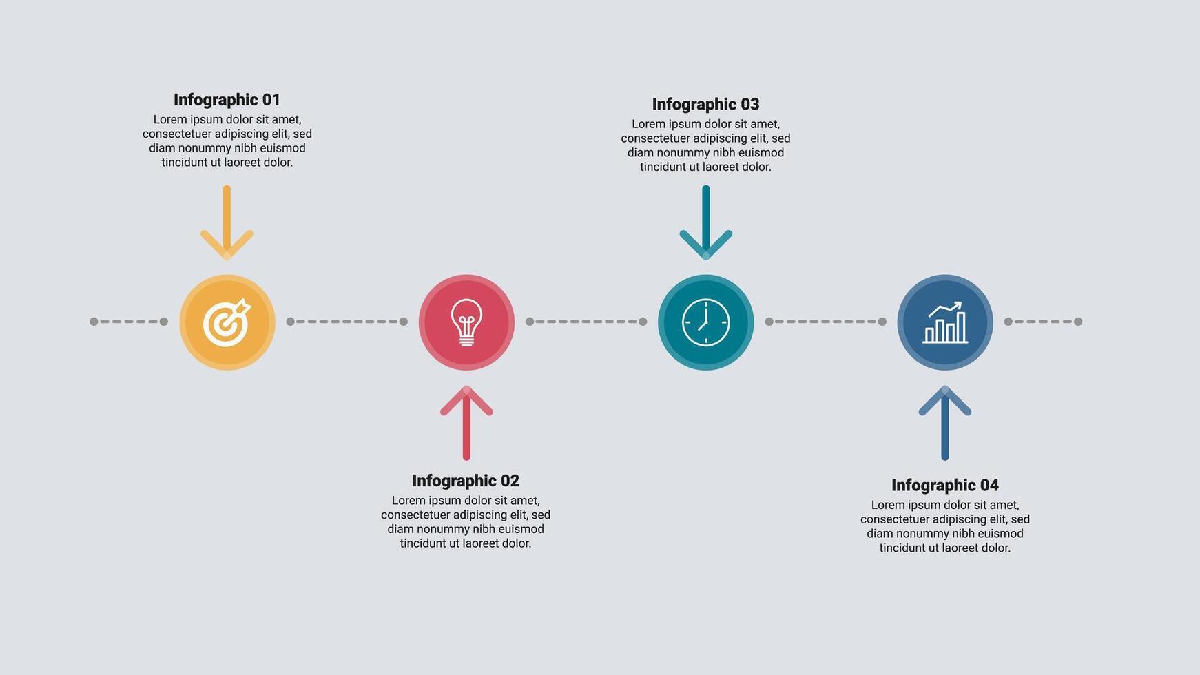 infographic design template with 4 options or steps vector