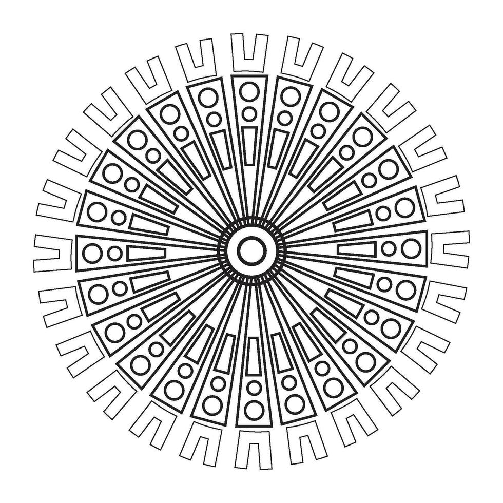 Clipart circular pattern design element vector