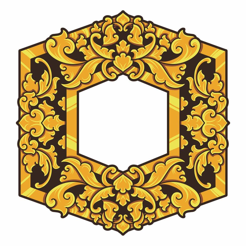 aislado fronteras o marcos ornamento. ornamental elementos para tu diseños negro y oro colores. floral tallado decoración para postales o invitaciones para social medios de comunicación. vector