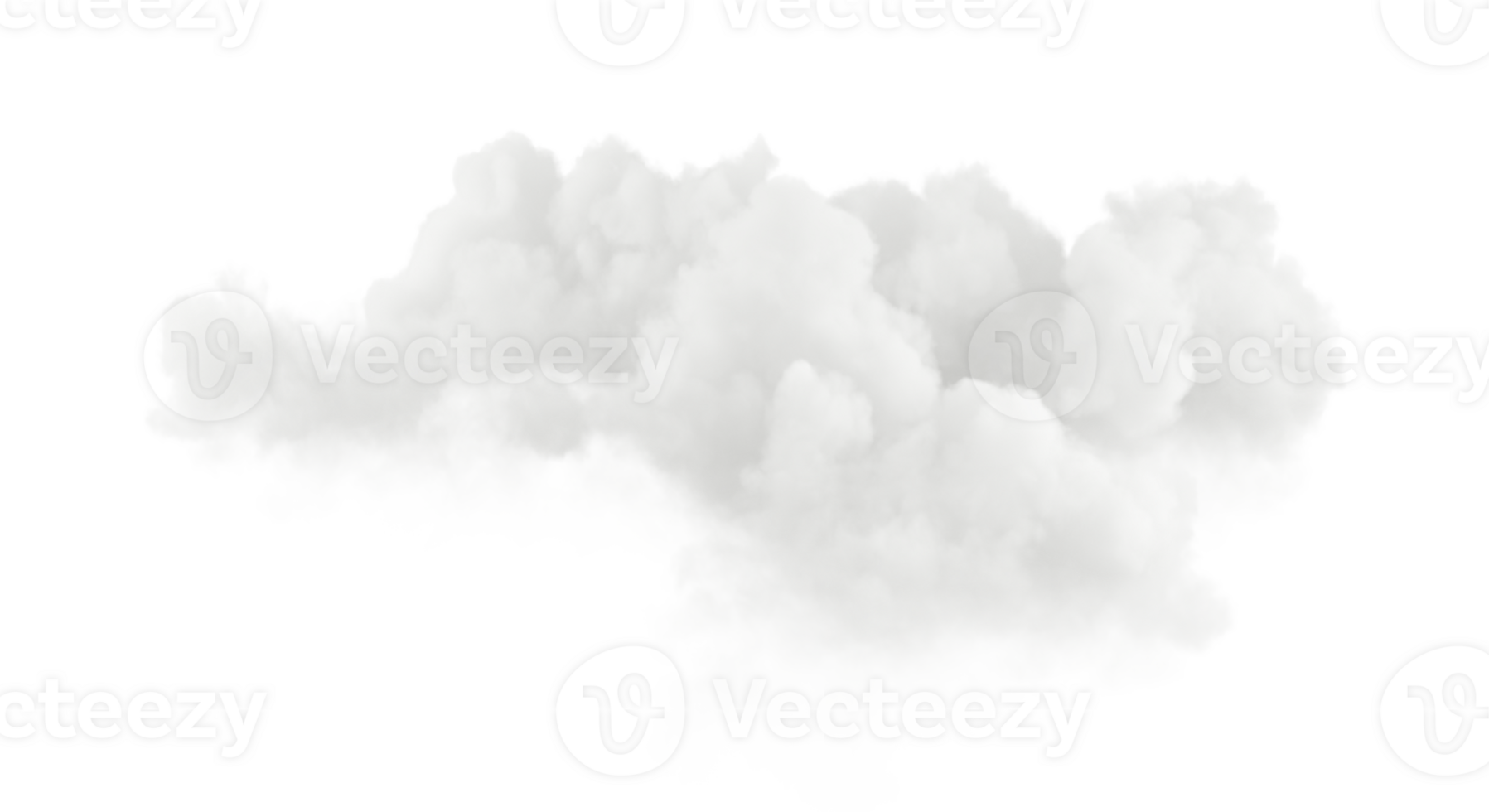 Vapour condensation clouds shapes 3d rendering png