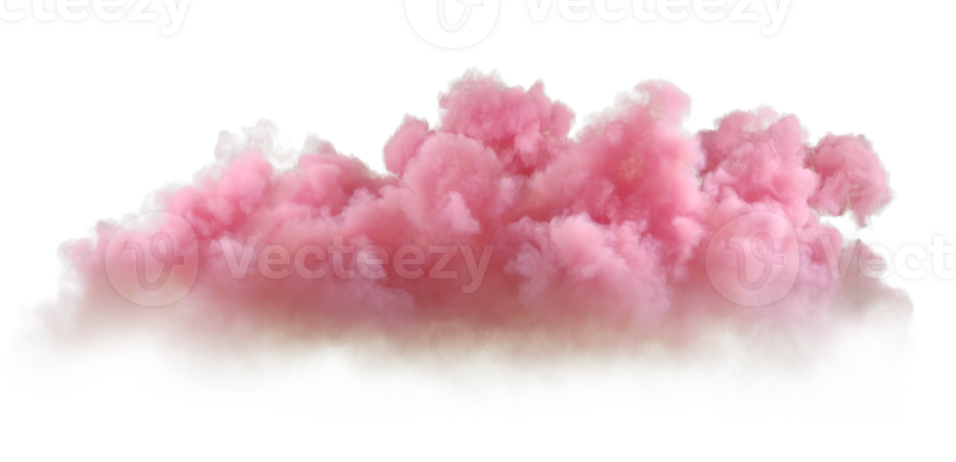Soft pink clouds cutout backgrounds effect 3d rendering png