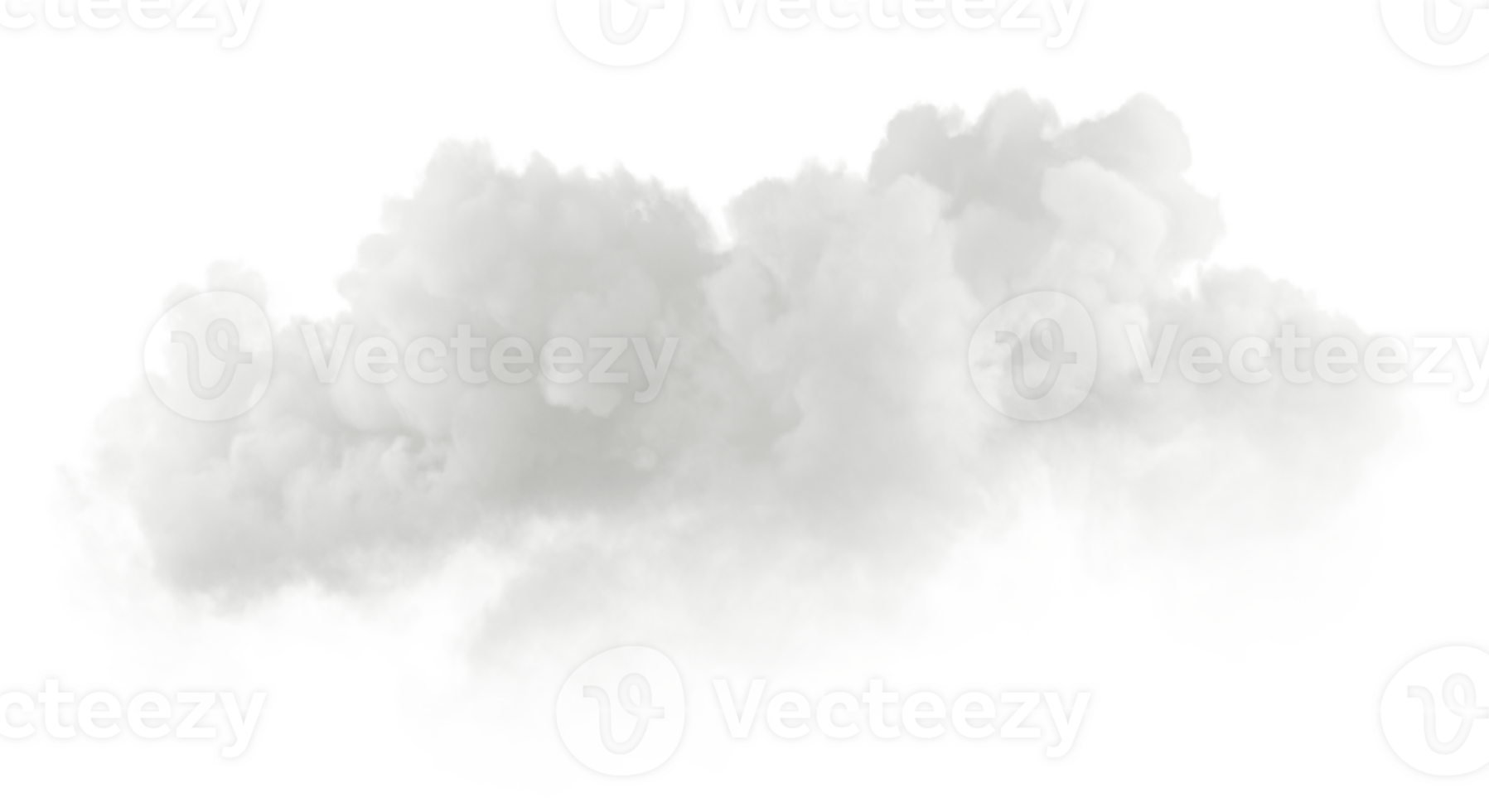 Clouds shapes soft smooth cutout transparent backgrounds 3d render png