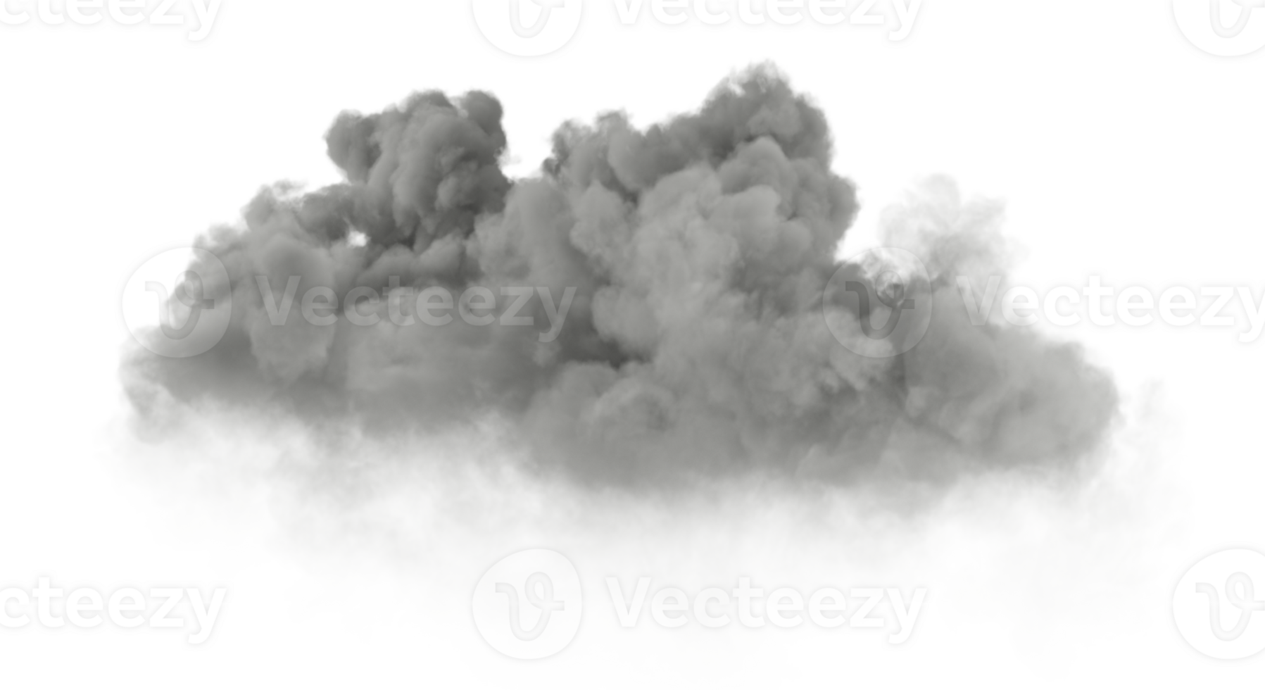 Rain cloudiness haze cutout transparent background 3drendering png