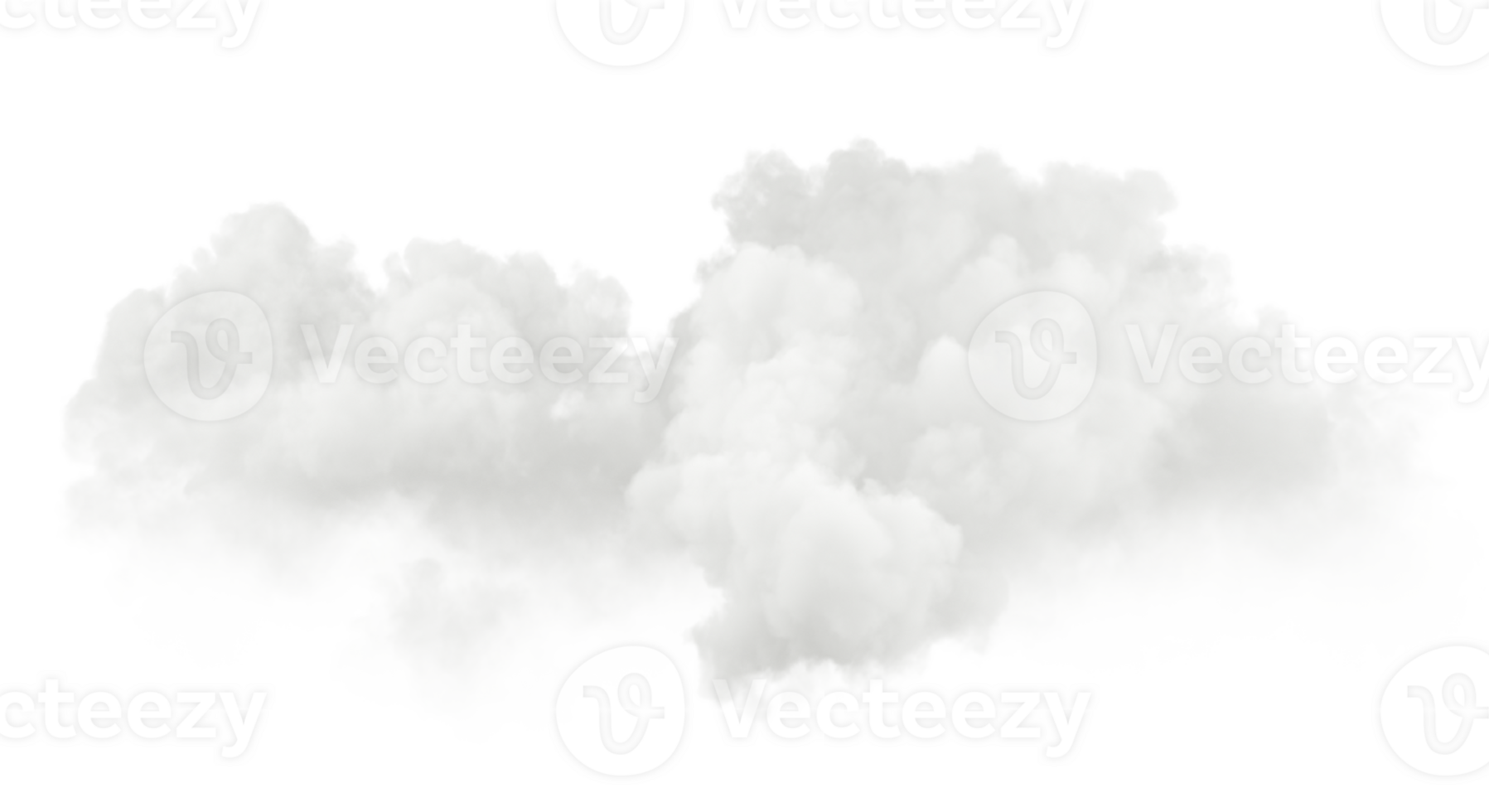 suave cumulus nuvens isolado fundo 3d ilustração png