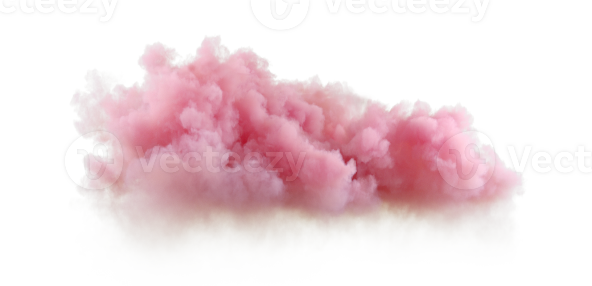 Evening soft clouds abstract on transparency backgrounds 3d rendering png