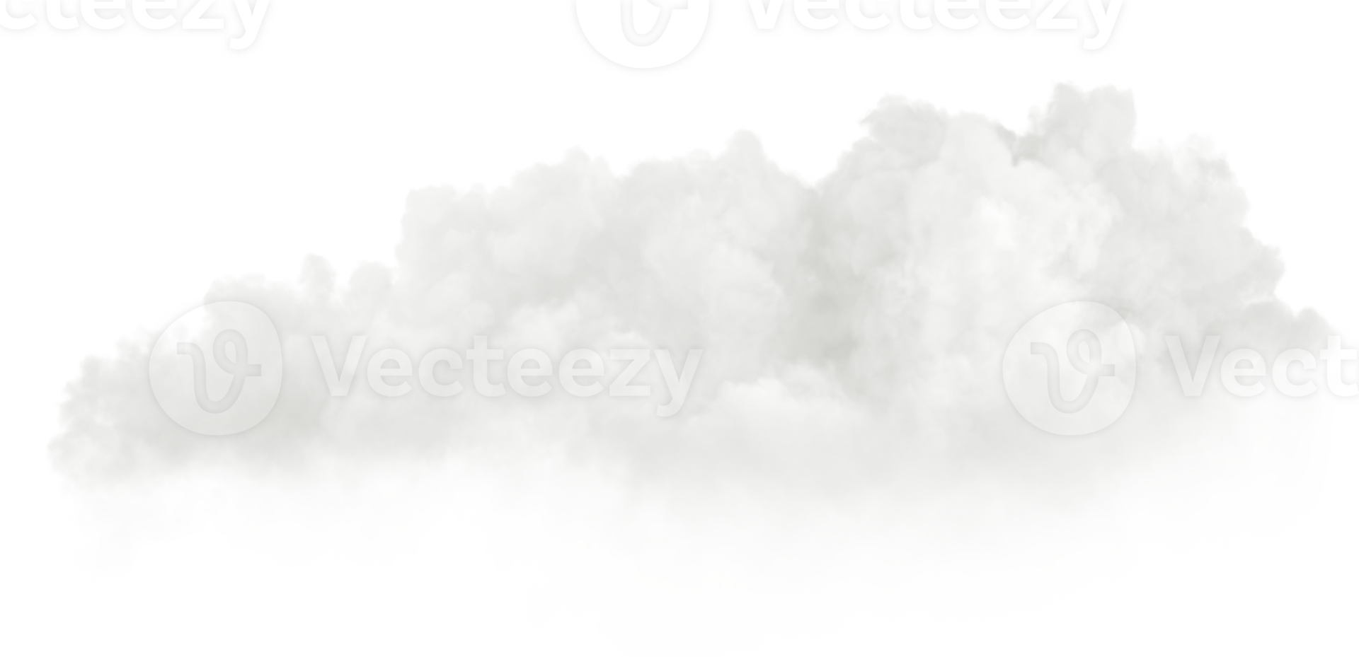 Soft cloudscape ozone realistic cutout transparent backgrounds 3d render png