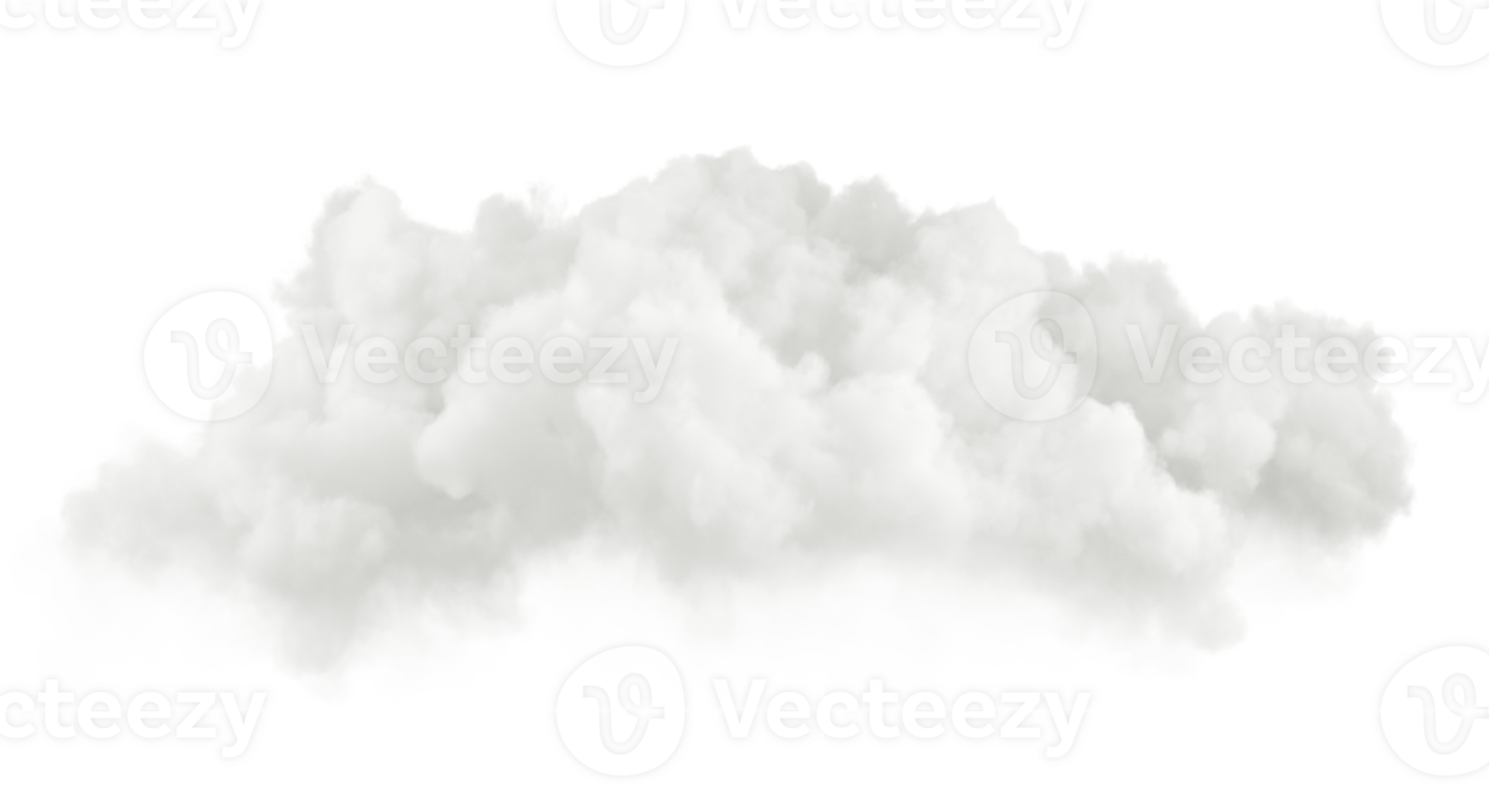 bouffi ozone cumulus spécial effet 3d illustration sur transparent arrière-plans png