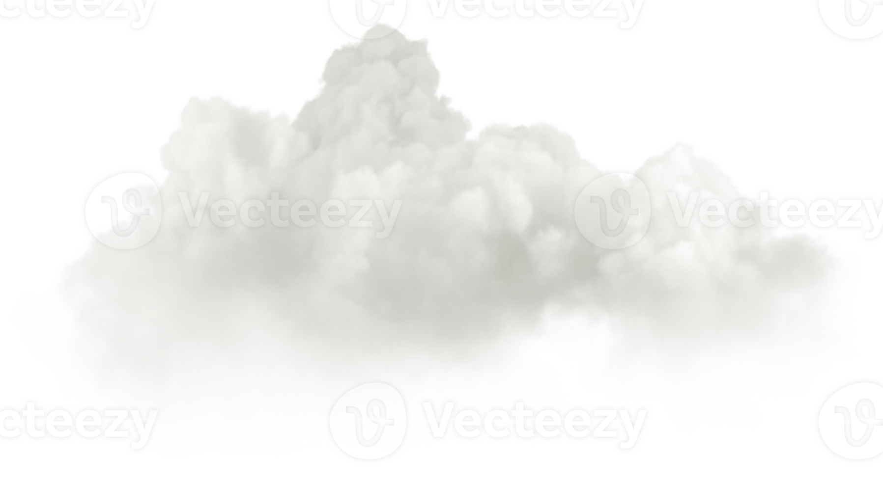 Freedom clouds shapes floating on transparent backgrounds 3d rendering illustration png