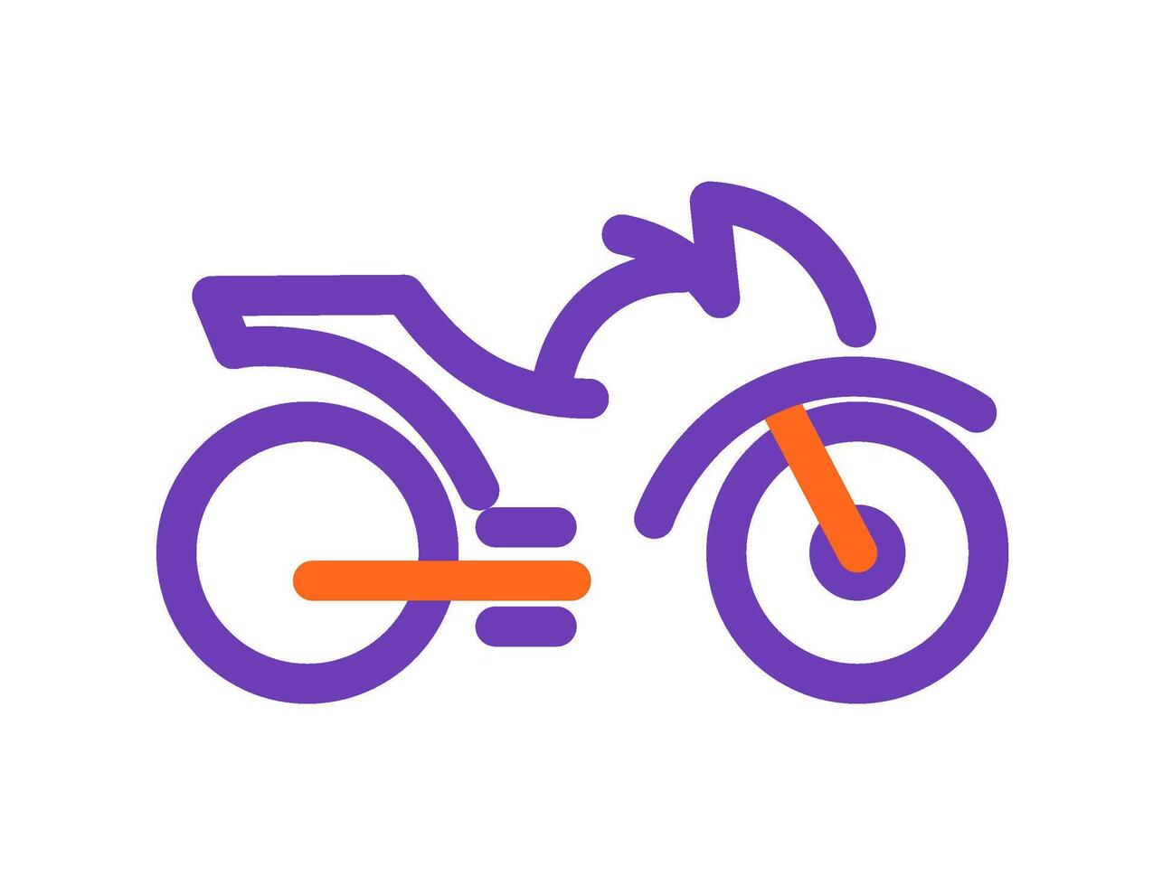 Modern Motorcycle Illustration vector