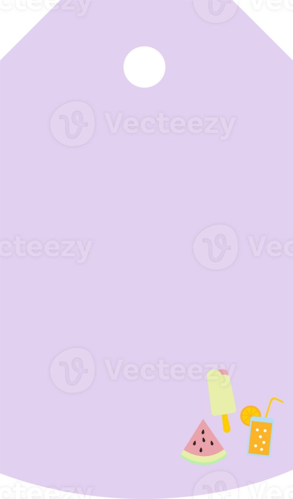 Food tag watermelon ice cream cocktail design. png