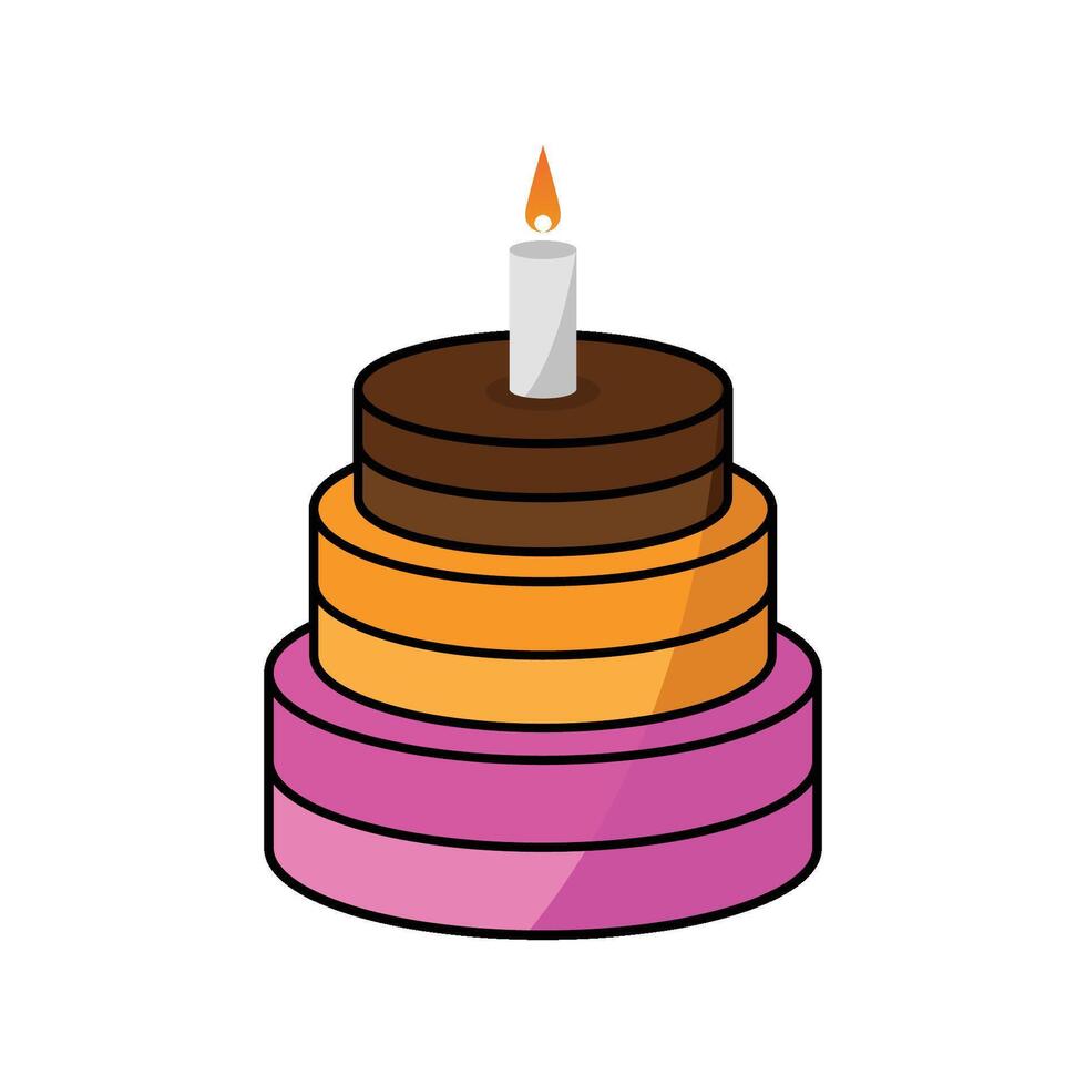 cake icon logo vector