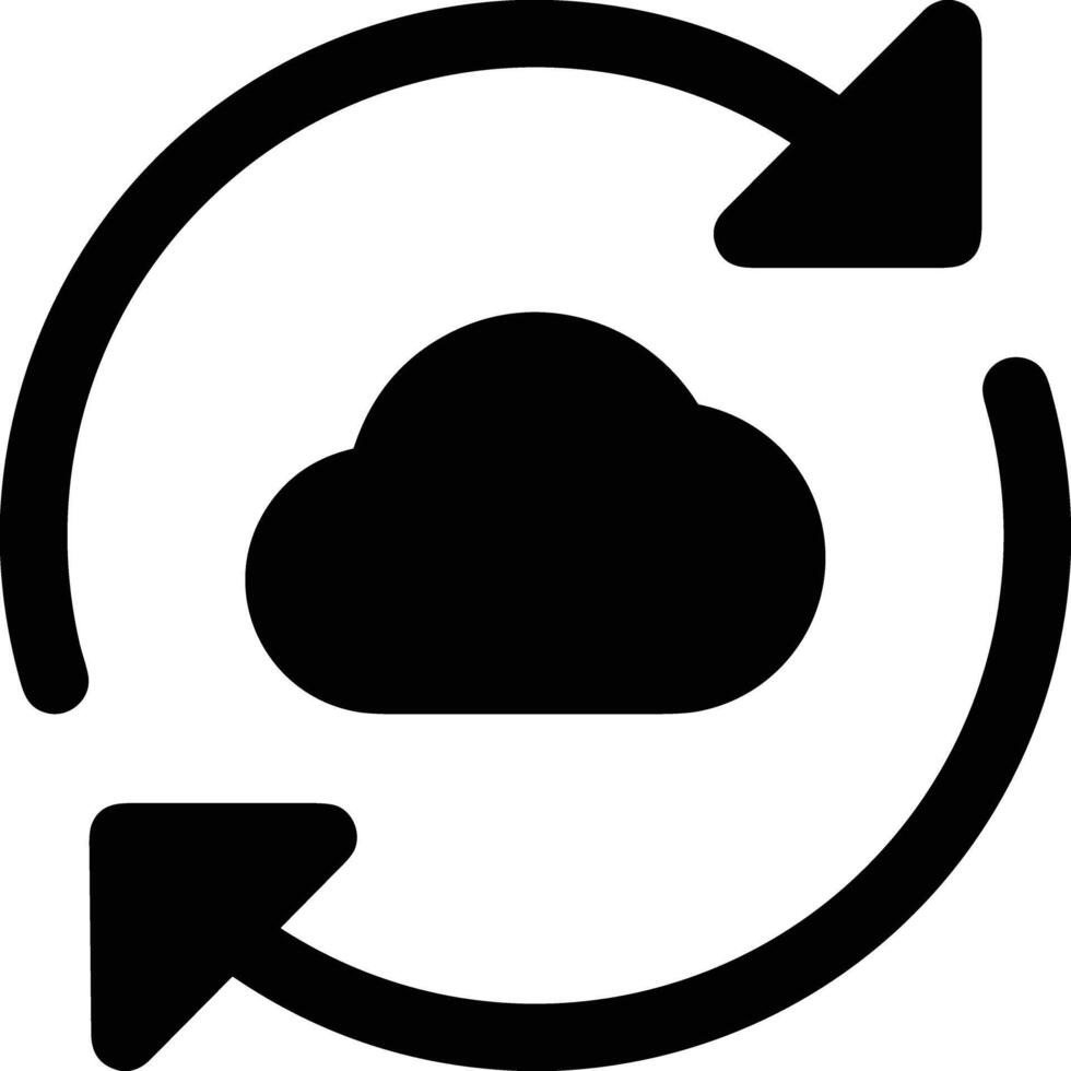 Cloud icon symbol image. Illustration of the hosting storage design vector