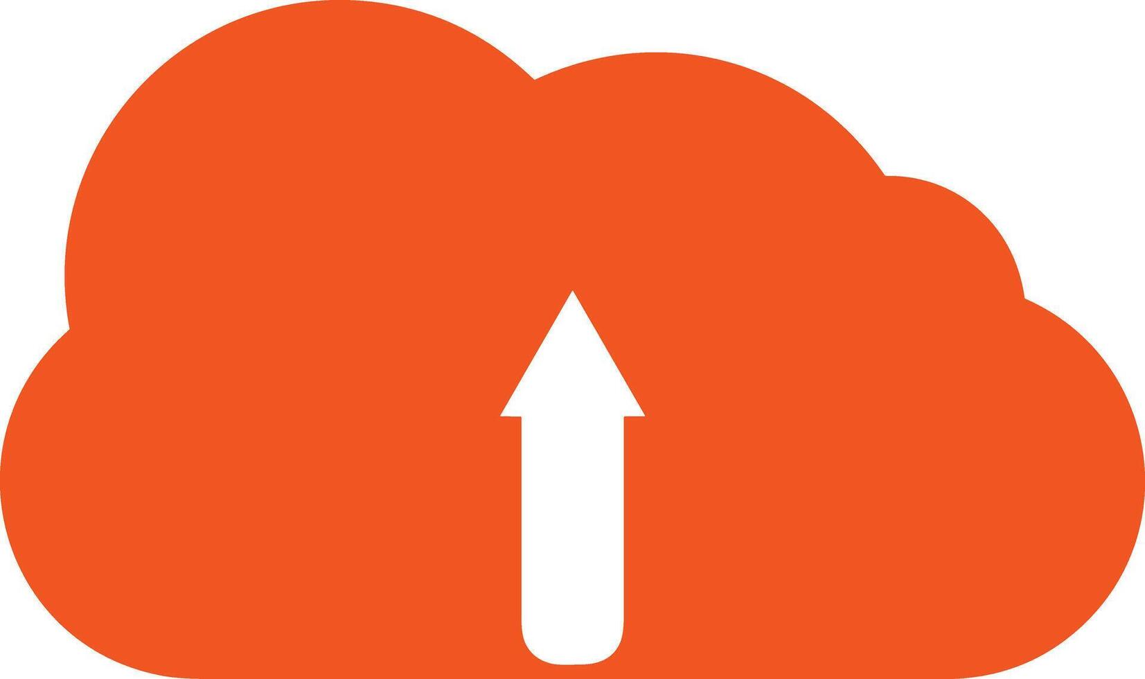 Cloud icon symbol image. Illustration of the hosting storage design vector
