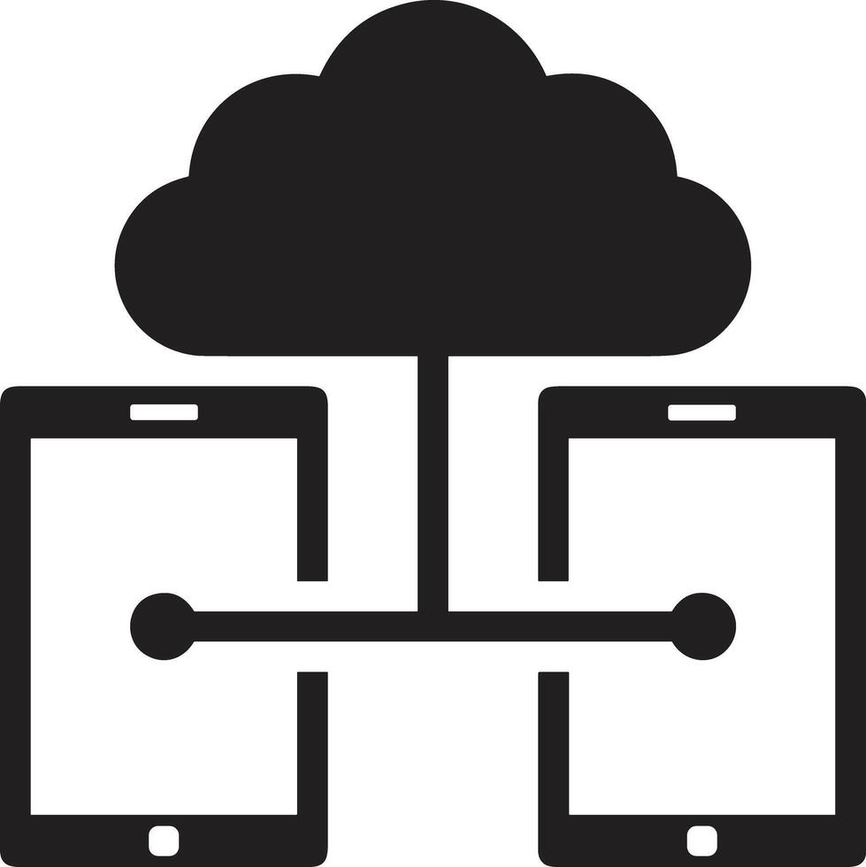 Cloud icon symbol image. Illustration of the hosting storage design vector